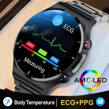  2022 ЕКГ + ТОЧКИ Здраве Смарт Часовници За Мъже Сърдечната Честота Уреди За Измерване на Кръвното Налягане Фитнес Тракер, IP68 Водоустойчив Smartwatch За Ios и Android Телефон