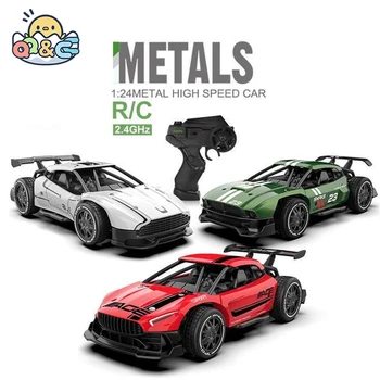  1/24 Rc кола Метални машини на радиостанции Drift RC коли с Дистанционно Управление на Автомобил Електронен Ремо Хоби Играчки за момчета деца