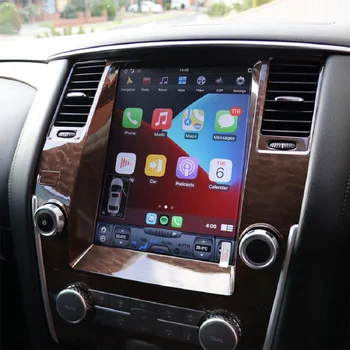  128 GB Android Tesla Стил Vetical Екран Кола Радио GPS Навигация За NISSAN PATROL Y62 Автомобилен Мултимедиен Плеър Главното Устройство Carplay