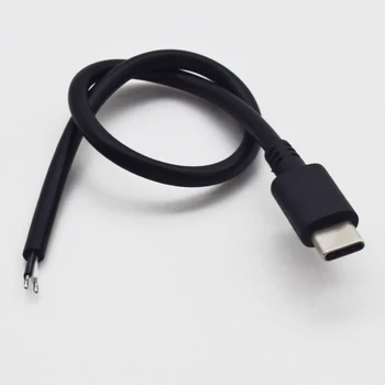  1бр 25 см USB Type C-C Штекерный кабели 2 кабели Кабел с Косичкой Захранване Кабел направи си САМ