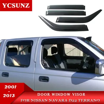  ABS, странична врата прозорец козирка вятърни дефлектори За Nissan Navara Terrano D22 2003 2004 2005 2008 2009 2010 2011 2012 2013
