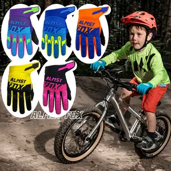 Almst Fox 2022 МТБ Ръкавици за Планински Велосипеди за Деца Defend едно ATV, UTV Велосипедни Ръкавици с Пълен Баланс на Пръстите на Възраст 6-12 Години
