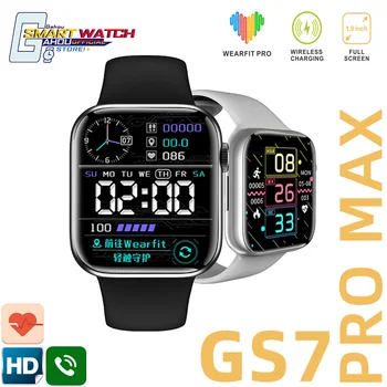  GS7 PRO MAX 44 мм Blutooth NFC Спортни Смарт Часовници 2022 Безжична Зареждане Wearfit Pro За телефони Xiaomi huawei Poco PK HW7 MAX