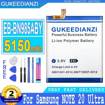  Батерия GUKEEDIANZI EB-BN985ABY 5150 mah за Samsung NOTE 20 Ultra NOTE 20 Ultra NOTE20 Ултра Голям Капацитет на Батерията Bateria