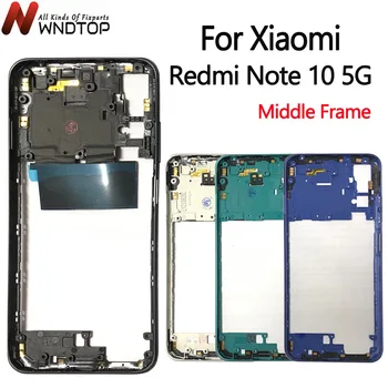  Високо качество За Xiaomi Redmi Note 10 5G Средната Рамка С страничния капак на Корпуса Калъф резервни Части За Redmi Note10 5G Средната Рамка