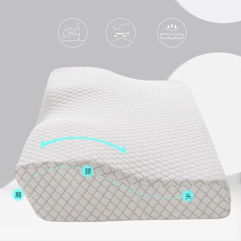  Възглавница легла, пяна с памет възглавници 2022new Ортопедично за сън, за Болки в областта на шията с Бродирани Калъфка