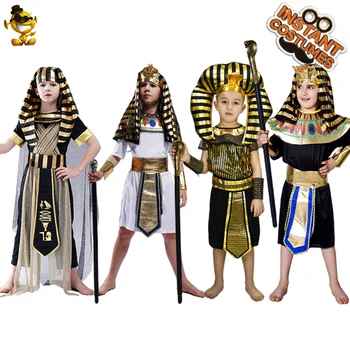  Детски Костюм на Пурим, Облекло на Египетски фараон, на Маскарадните Костюми за Момчетата на Хелоуин, Египетски Костюми на Свещеника за детски партита