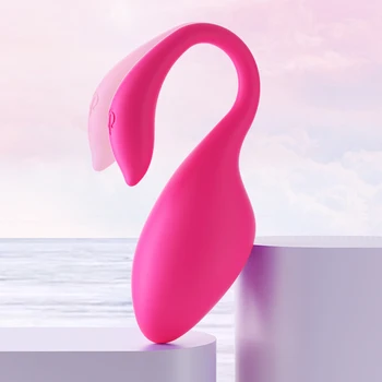  Жена Мастурбация За Секс Играчки За Възрастни Flamingo Мобилно Приложение За Дистанционно Управление На Еротичен Вибратор Дамски Дрехи Стимулатор На Клитора