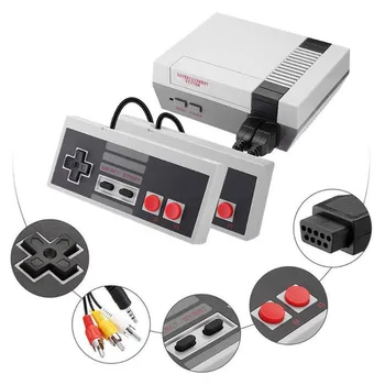 Игрова конзола, 8-битова конзола за Ретро NES, Вградени 620 игри, Подкрепа на двойна плеър, ТВ изход, горещ подарък за деца