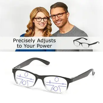  Най-новите Умни Мултифокална Очила за четене One Power, Висококачествени Дамски Мъжки слънчеви Очила с Автоматично Регулиране, Бифокални Очила за четене + 50 до + 250