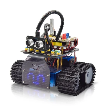  Нов Keyestudio Мини Умен Танк Робот V3.0 За Arduino Комплект Робот Автомобил САМ Програмируеми Стволови Играчки Съвместими С Arduino и Mixly