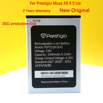  Нова Оригинална Батерия 2400 mah PSP5518 DUO За Мобилен телефон Prestigio PSP5518DUO Muze X5 x 5 Lte с Номер за проследяване
