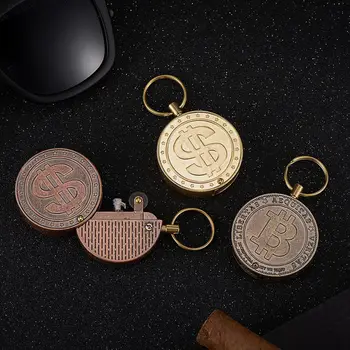  Новият Оригинален Ретро-кръгла Керосин Запалка Зоро във формата на Монети, Метални Окачване, Масло от Запалка за Цигари, Мъжки Колекция от Джаджи