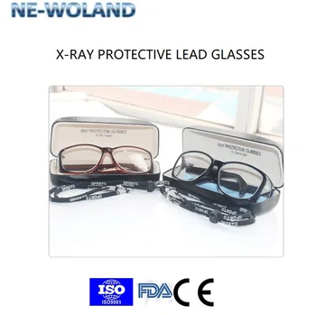  Оригинални рентгенови лъчи, гама-защитни оловни очила, 0,5 ММПБ Отпред и отстрани цялостна защита за радиоактивни на работното място, лаборатория и т.н