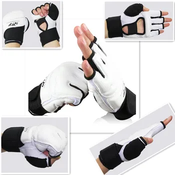  Ръкавици за таекуондо, одобрени от WTF, от изкуствена кожа, за деца и възрастни, Боксови ръкавици за MMA, карате, бойни изкуства, кунг-фу, защита за ръцете, уин Чун